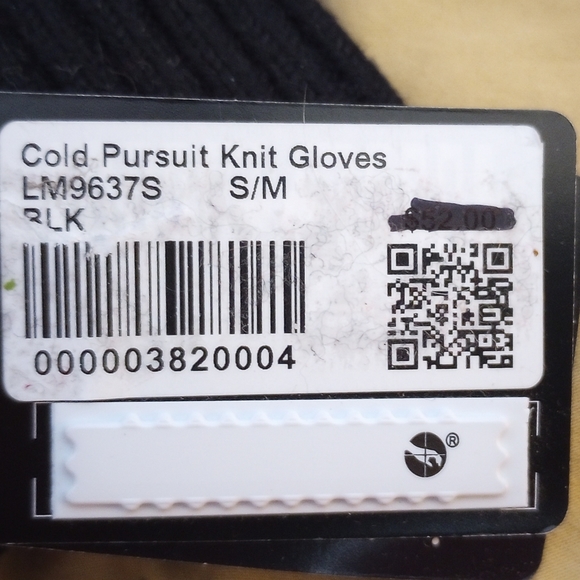 Lululemon Mens Cold Pursuit Merino Wool Tech Gloves Black Nwt - Picture 7 of 8